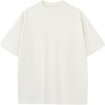 MenCotton T-Shirts Oversized Unisex Short Sleeve Crew Neck Loose Basic Tops Solid Athletic Tee
