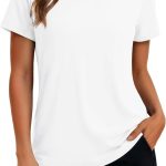 Womens Workout Top Short Sleeve UPF 50+ Quick Dry Athletic Shirts | Moisture Wicking, Loose, Running, Active, Hiking, Exercise, Sun Shirt??UV tection, Spf, Sunmer, Lightweight, Breathable
