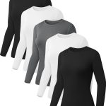 Women Fitted Long Sleeve Crew Underscrub Top