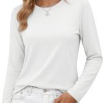 Women Soft Blend Long Sleeve Crew T Shirt